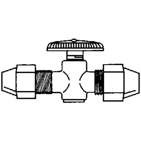 ZURN/QESTPEX PLUMBING SYSTEMS Zurn QBV442N Straight Stop Valve, 1/2 x 1/4 in Connection, CTS, 10 psi Pressure, Plastic Body QBV442